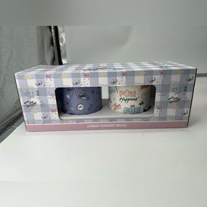 Stitch Disney 2 pack ceramic mugs new angel and stitch cute mugs cups new stitch